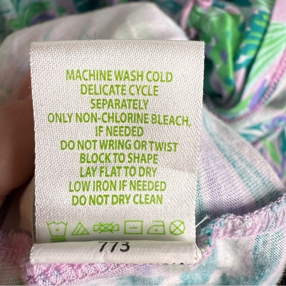 Lilly Pulitzer Lorina Swing Dress Purple Iris On The Chase Size XL 100% Cotton - Picture 8 of 8